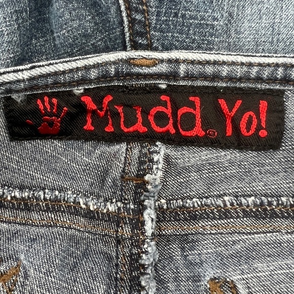 Mudd Yo! Crop Wide Leg Side Ankle Tie Jeans Size 9 Women’s - Picture 2 of 5